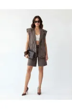 7630 KOT ŞORT-BROWN