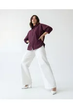 7452 SHIRT - BURGUNDY