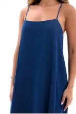 7432 DENIM DRESS - BLUE