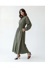 5903 DRESS - KHAKI