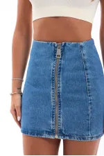 7005 DENIM SKIRT - BLUE