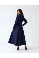 7551 KOT ELBİSE-DARK BLUE