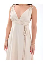 7409 DRESS - BEIGE