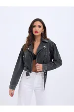 VESTE EN JEAN 6695 - NOIRE