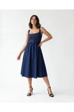 Robe en jean 7143 - Bleue