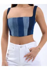 6890 DENIM CROP-BLUE