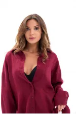 6899 SHIRT - BURGUNDY