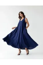 7594 DRESS - NAVY BLUE