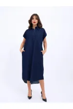 7348 DENIM DRESS - BLUE