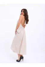 7380 DRESS - BEIGE