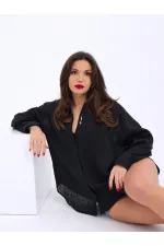 CHEMISE 6758 - NOIRE