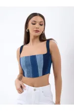 6890 DENIM CROP-BLUE