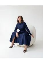 7559 DRESS - NAVY BLUE