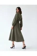 5903 DRESS - KHAKI
