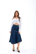 6490 DENIM ZW THE DENIM SKIRT-BLUE