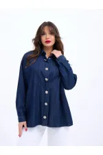 6633 KOT GÖMLEK-MAVİ