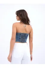 6285 DENIM BLOUSE - BLUE