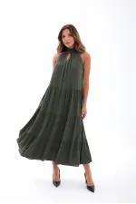 6757 DRESS - KHAKI