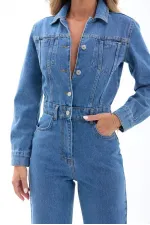 COMBINAISON EN JEAN 7467 - BLEUE