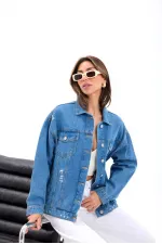 4929 VESTE EN JEAN - BLEUE