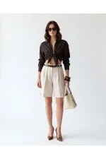 7446 SHORTS - BEIGE