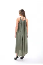7387 DRESS - KHAKI