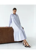 5855 ELBİSE-MIAMI ÇİZGİLİ