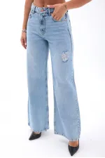 7442 KOT PANTOLON-AÇIK MAVİ