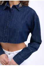 6603 DENIM BLOUSE - BLUE