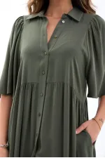 5557 DRESS - KHAKI