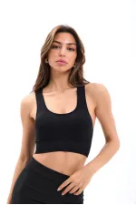 15542 V-Neck Bra - Black