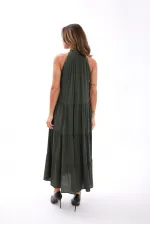 6757 DRESS - KHAKI