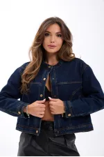 VESTE EN JEAN 7480 - BLEU MARINE