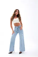 7442 KOT PANTOLON-AÇIK MAVİ