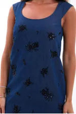 7420 DENIM DRESS - BLUE