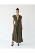 7622 DRESS - KHAKI