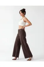 PANTALON EN JEAN 7488 - MARRON FONCÉ