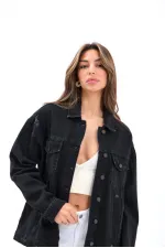 4929 VESTE EN JEAN - NOIRE