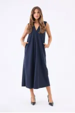 7507 ELBİSE-LACİVERT