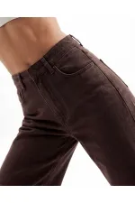 7612 DENIM PANTS - DARK BROWN
