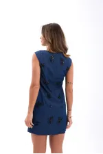 7420 DENIM DRESS - BLUE