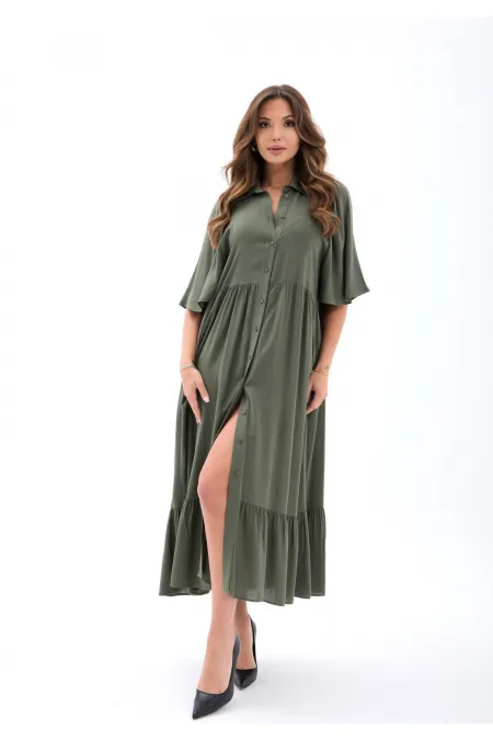 5557 DRESS - KHAKI