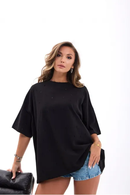 7169 T-SHİRT-SİYAH