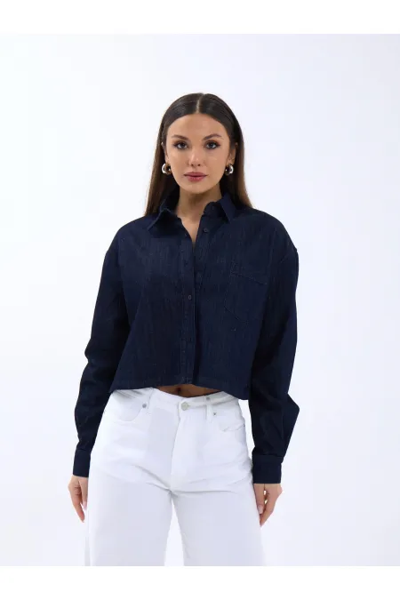 7362 KOT GÖMLEK-LACİVERT