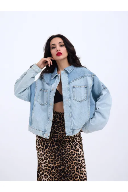 6789 VESTE EN JEAN - BLEUE