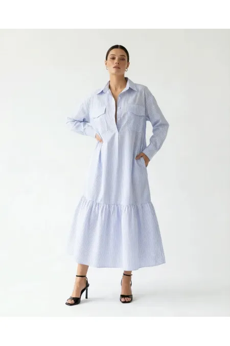 5855 DRESS - MIAMI STRIPED