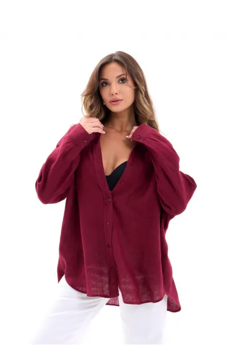 6899 SHIRT - BURGUNDY