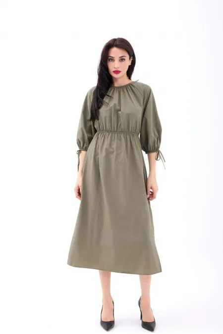 6774 DRESS - KHAKI