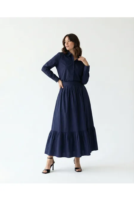 7591 GÖMLEK-LACİVERT