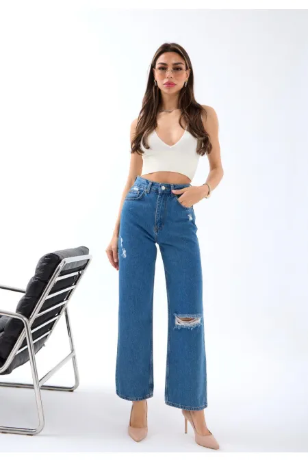 6288 DENIM PANTS - BLUE